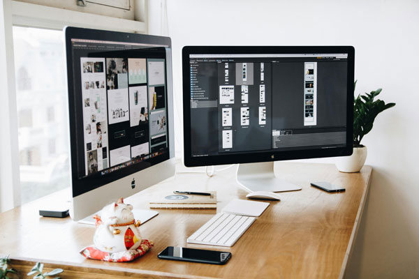 workspace for professional web designer
